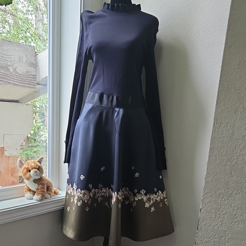 Ted Baker Dark Blue Dress NWT